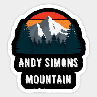 Andy Simons Mountain Sticker